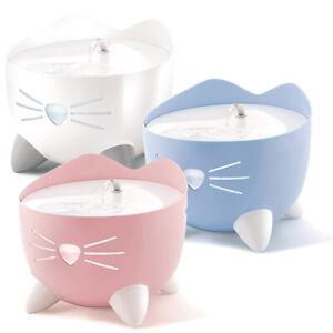 Catit Pixi Cat Drinking Fountain Clean Water LED Cute Design Bowl 3 Colours 