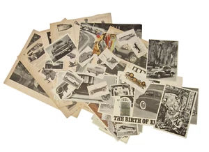 Vintage Antique Classic Cars & Carriages Ephemera 40 Bundle Junk Journal - Picture 1 of 5