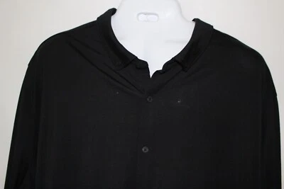 MERCER + METTLE BLACK PERFORMANCE L/S Button-Up DRESS SHIRT SZ: 4XL 4X PRE-OWNED - Image 1 of 2