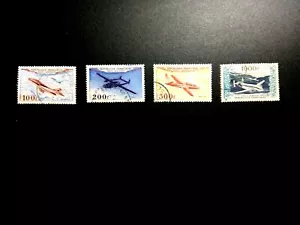 1954 France Airmail 4 good used stamps CV45$ - Picture 1 of 2