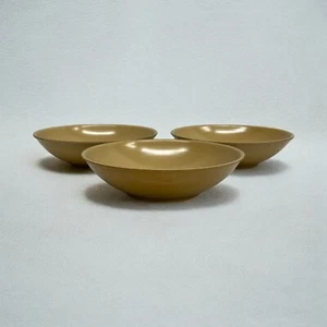 Vtg Vollrath Melamine Tan Cereal Dessert Salad Bowl 5.75" Brown 258 Set of 3 USA - Picture 1 of 7