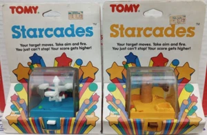 Starcades MIP Mini Arcade Game Lot Tomy 1987 Vintage Rocket Tower Goin' Ape - Picture 1 of 11