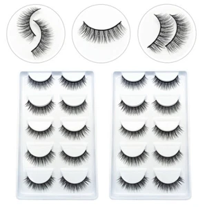 10 pares de extensiones de pestañas postizas para mujer Miss Cluster pestañas aspecto natural - Imagen 1 de 12