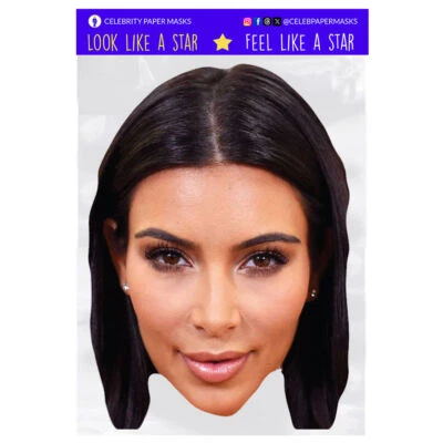 Kim Kardashian Mask Celebrity Face Masks Personality The Kardashians - Image 1 of 4