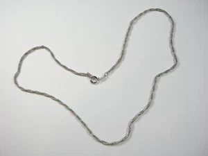 Sterling Silver Rope Necklace Chain 925 Stamped Sterling 4.0 Grams - Picture 1 of 5