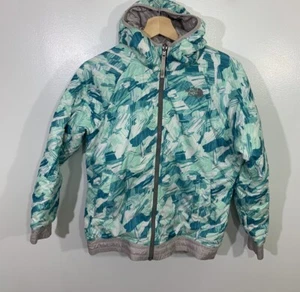 North Face Reversible Puffer Coat Kids Large 14/16 - Picture 1 of 10