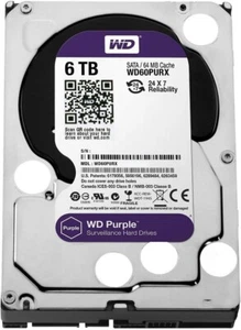 WD60PURX Western Digital 6TB PURPLE 3.5" 64MB SATA HDD WD60PURX-64LZMY0 - Picture 1 of 1