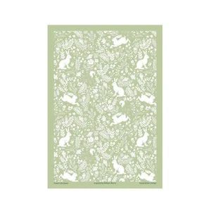 Toalla de té verde inspirada en William Morris Forest Life Sage - Imagen 1 de 1