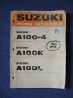 Suzuki A100-4/K/L  Parts Catalogue First Edition 1973 Used Fair Condition