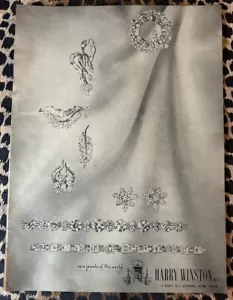 50er Harry Winston Diamant Werbung 1954 - Bild 1 von 1