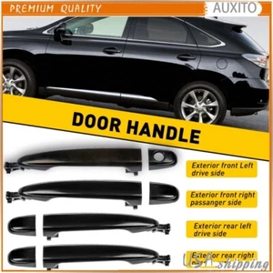 Exterior Door Handle Black For 07-2011 Toyota Camry Front Driver Passenger Side - Picture 1 of 27