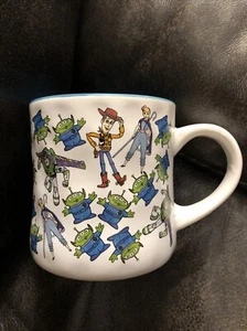 New Disney Mug Cup Pixar Toy Story Woody Buzz Bo peep Green Men-Large Ceramic - Picture 1 of 5