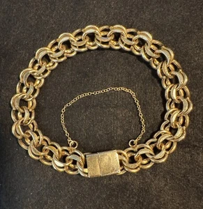 21 g - 12 Karat Gold gefüllt Weizen Panzerarmband 7 Zoll Vintage - Bild 1 von 5