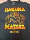 Hakuna Matata Disney The Lion King T Shirt Medium Black And Orange Pre-owned 