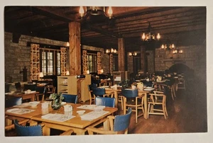 Vintage unbenutzte Postkarte Esszimmer Pere Marquette Lodge Grafton Illinois IL XL4 - Bild 1 von 2