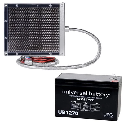 Batería UPG UB1270 12V 7AH para abridores de puertas Mighty Mule + carga de panel solar de 12V Foto 1 de 4