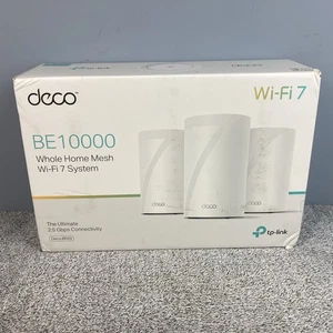 TP-Link Deco BE63 Tri-Band WiFi 7 BE10000 Whole Home Mesh System 3 Pack - Picture 1 of 10