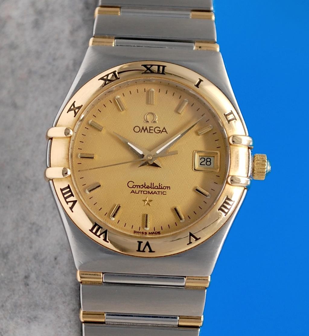 OMEGA Stainless Steel Yellow Gold Band Wristwatches for sale OMEGA Stainless Steel Yellow Gold Band Wristwatches for sale