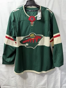 Minnesota Wild Adidas grün Home Authentic Trikot Fight-strap Herren Neu mit Etikett Gr. 52 - Bild 1 von 6