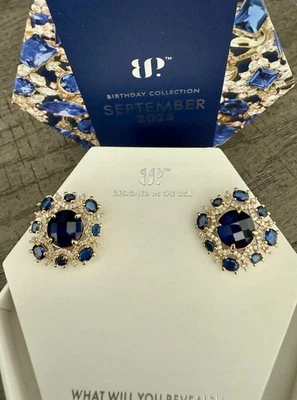 Bomb Party September 2025 Gold Earrings”Velvety Sun In A Perfect Sky”ER77641 NEW - Image 1 of 2