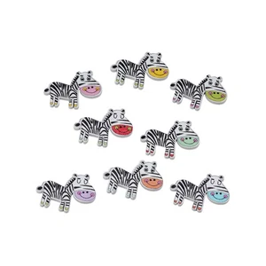 30pcs Cute Zebra Wood Buttons for Crafts Sewing Scrapbooking DIY Decor 30x21mm - Picture 1 of 6