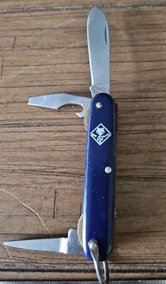 CUCHILLO CAMILLUS NEW YORK OFICIAL VINTAGE CUB SCOUT BSA LINER LOCK Foto 1 de 4