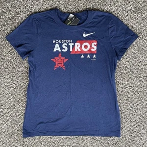 Houston Astros Nike Red White Blue USA Cotton Women’s Size Small NWT - Picture 1 of 5