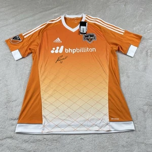 Houston Dynamo Adidas Trikot Herren Large orange 2015 2016 Autogramm Ricardo Clark - Bild 1 von 9