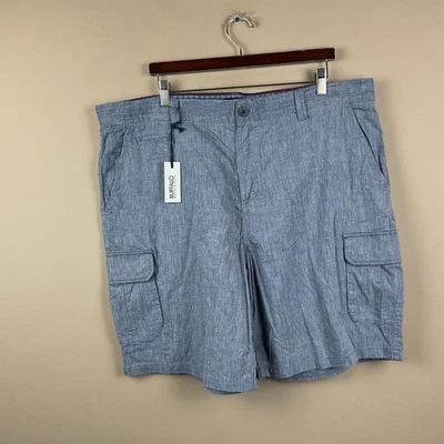 Buffalo David Bitton Weare Denim Cargo Shorts Mens 41 X 10 Blue Cotton Linen - Image 1 of 4