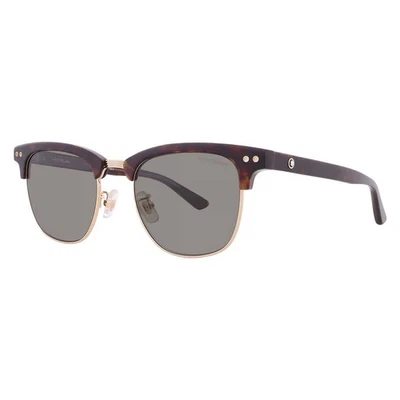 Óculos de sol Montblanc cinza quadrado masculino MB0382S 003 52 MB0382S 003 52 - Imagem 1 de 4