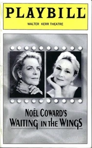 Waiting In The Wings Playbill, Lauren Bacall, Rosemary Harris, OBC, NYC, 2000 - Imagen 1 de 3