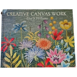 Creative Canvas Work By Elsa Williams Hardcover Book Needlework Fiber Art Vintag - Picture 1 of 22