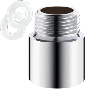 Prolunga Braccio Doccia Lunghezza 30Mm,Prolunga Soffione Doccia Portatile Acciaio Inox  - Foto 1 di 7