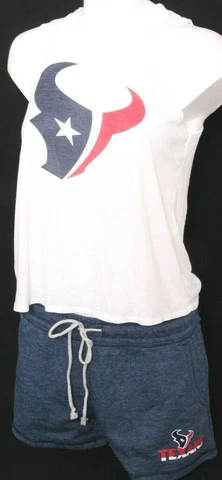 NEW Houston Texans NFL Team Apparel Tank Top Shirt Short Sleepwear Women's M Cover