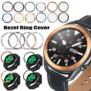 Für Samsung Galaxy Watch 4 Classic 42 46mm Lünette Ring Kleber Cover Metall Case - Bild 1 von 151