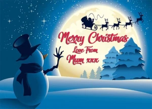 PERSONALISED CHRISTMAS YANKEE CANDLE PHOTO LABEL - XMAS PARTY BEST ON EBAY! - Picture 1 of 2