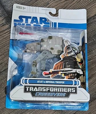 Star Wars Transformers Crossovers AT-AT to Imperial Trooper Rare Sealed 2008 - Image 1 of 2