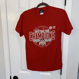 Maglietta The Ohio State University 2011 Big Ten Champions Rossa S - Foto 1 di 4