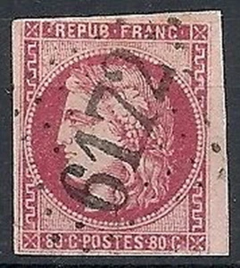1870-71 FRANCIA USATO CERERE 80 CENT - FR004 - Picture 1 of 1