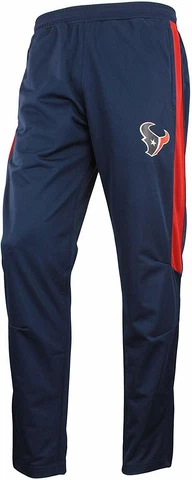 Zubaz NFL Football Men's Houston Texans Athletic Track Pant Cover