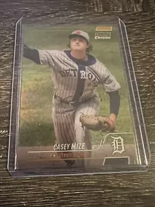 2022 Topps Stadium Club Chrome CASEY MIZE 48/50 Gold Refractor Tigers #134 - Picture 1 of 2