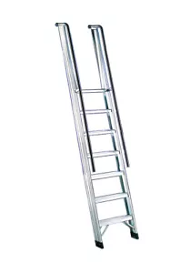 SCALA ALLUMINIO PER ACCESSO A SOPPALCHI O PIANI RIALZATI (h. SBARCO m 1,79) 7 GR - Foto 1 di 3