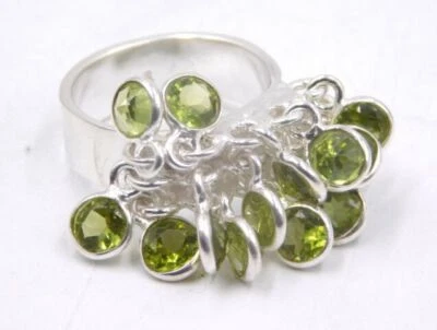 Natural Multi Gemstone 925 Sterling Silver Handmade Ring Chose Your Stone M-2654 - Image 1 of 4