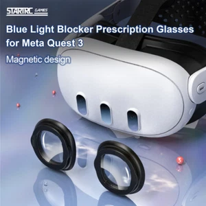 VR Glasses Magnetic Frame Anti Blue Light Lens For Meta Quest 3 VR - Afbeelding 1 van 18