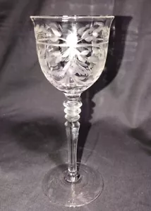 Rock Sharpe 2009-4 Hand Cut Crystal Wine Stem 5 5/8" Glass - Picture 1 of 9