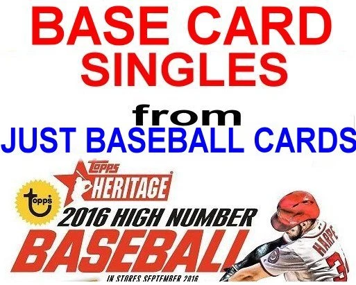 2016 TOPPS HERITAGE HIGH NUMBER BASE CARD SINGLES U PICK COMPLETE YOUR SET - Image 1 of 1