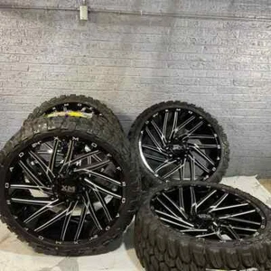24x10 XTREME MUDDER XM-351 WHEELS RIMS 33 MT TIRES FORD F150 SVT RAPTOR 6x135 - Picture 1 of 9
