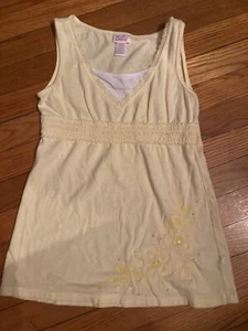 Justice Girls Yellow sz 10 Top Cute! - Picture 1 of 2
