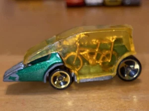 Vintage 1999 HOT WHEELS POP CYCLE Rare GOLD BICYCLE Original old Car Green FreeS - Picture 1 of 7