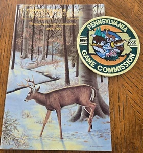 PENNSYLVANIA GAME NEWS DEC. 1995 W PA GAME COMMISSION 4" 1895-1995 100YRS. PATCH - Picture 1 of 1